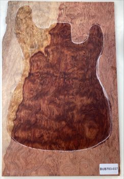 Top Bubinga Waterfall 1-pc. with sapwood, Unique Piece #039